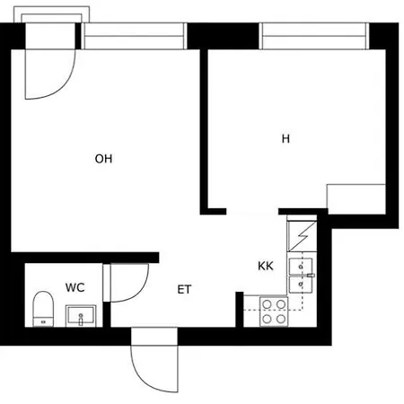 Modernin Kaksio Keskustassa Autopaikalla Apartament *